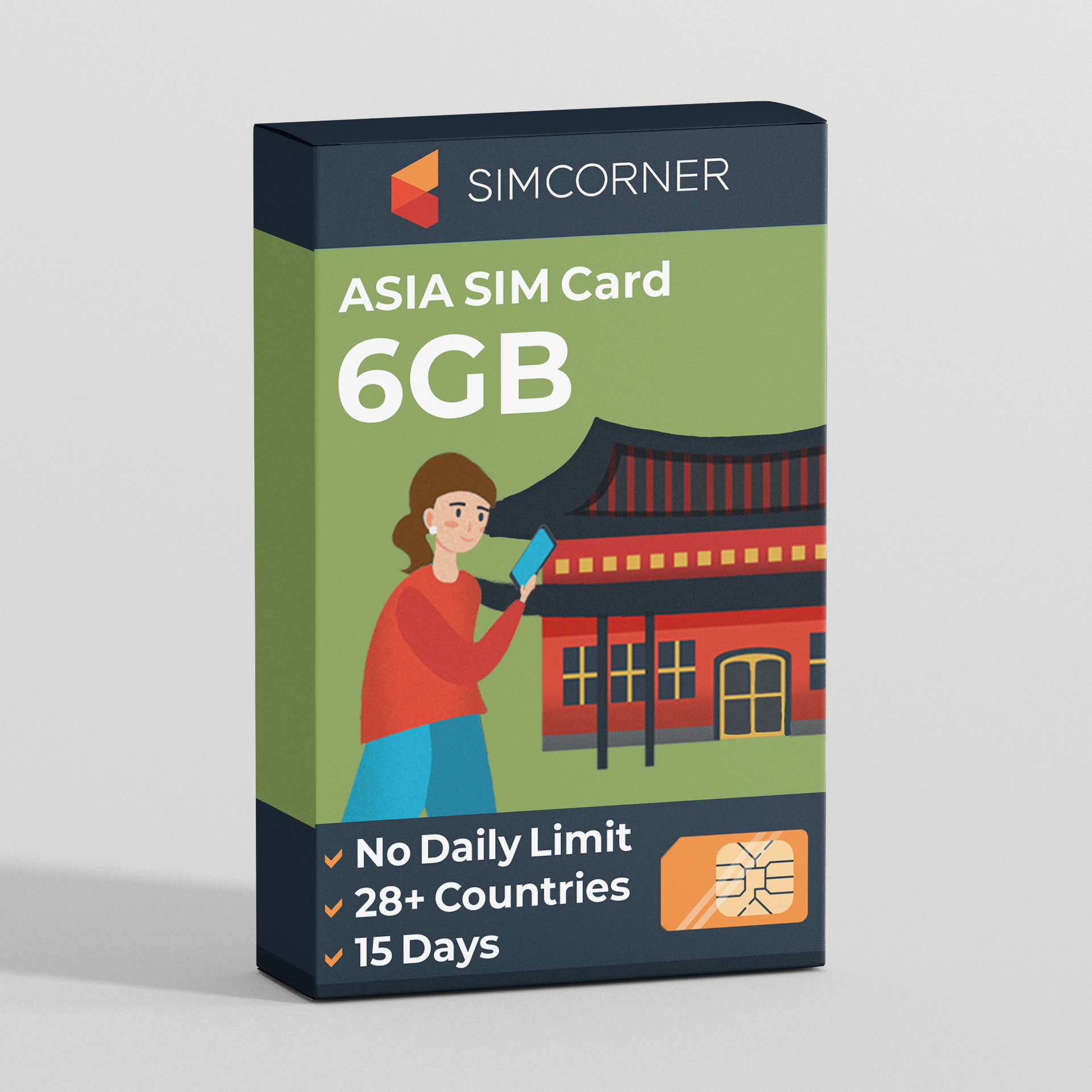 15 Day Asia Sim Card (6GB)