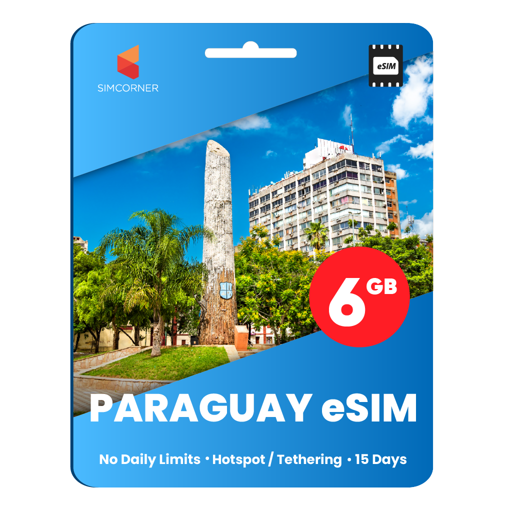 [eSIM] Paraguay Data eSIM (6GB - 15 Days)