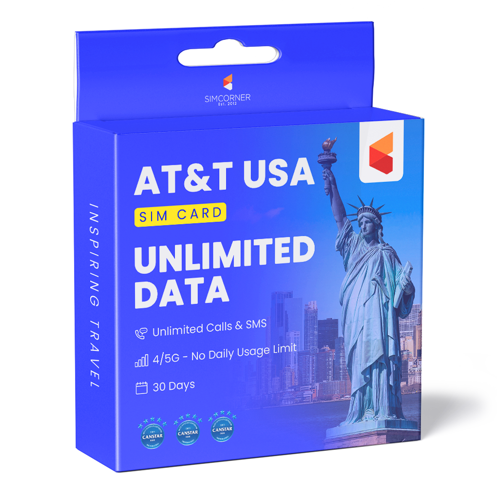 AT&T Unlimited MAX Plus SIM (USA, Canada, Mexico) | SimCorner