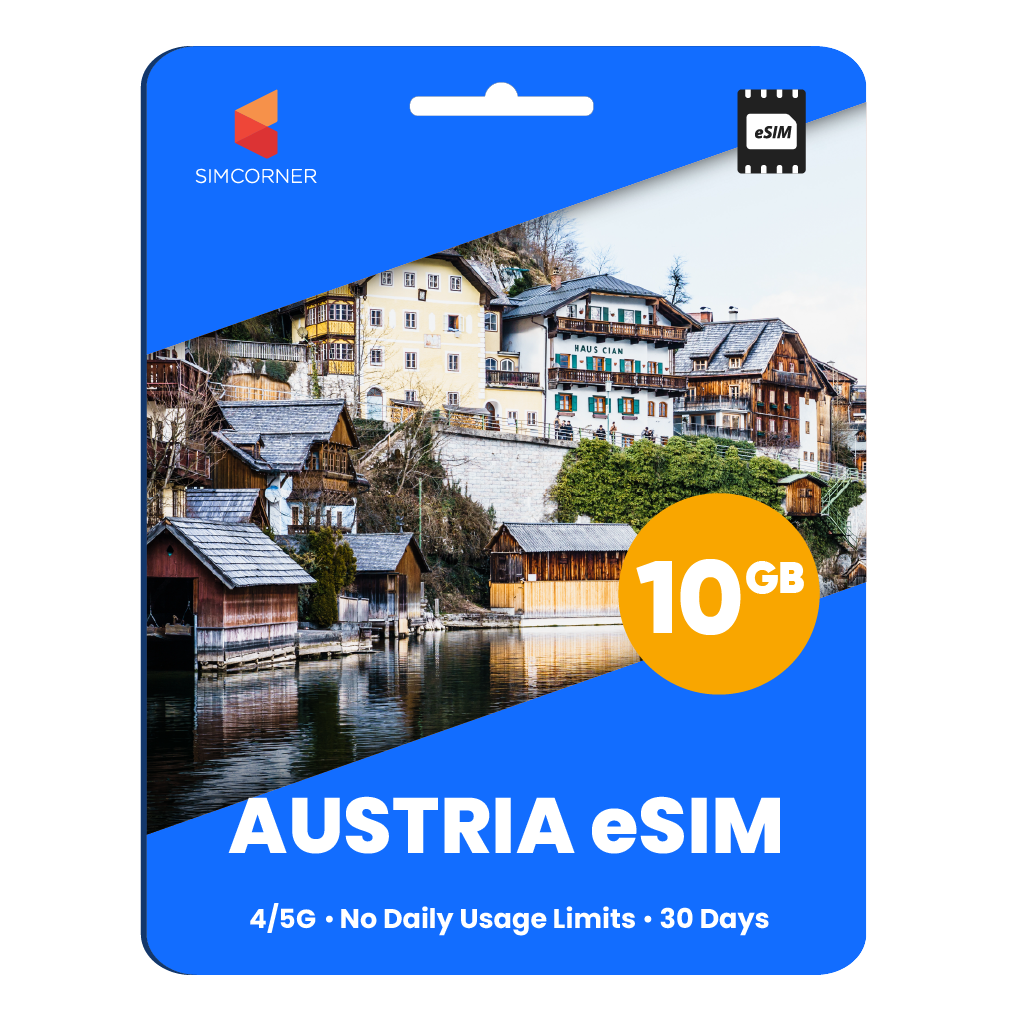 Austria eSIM: 10GB - 30 Days