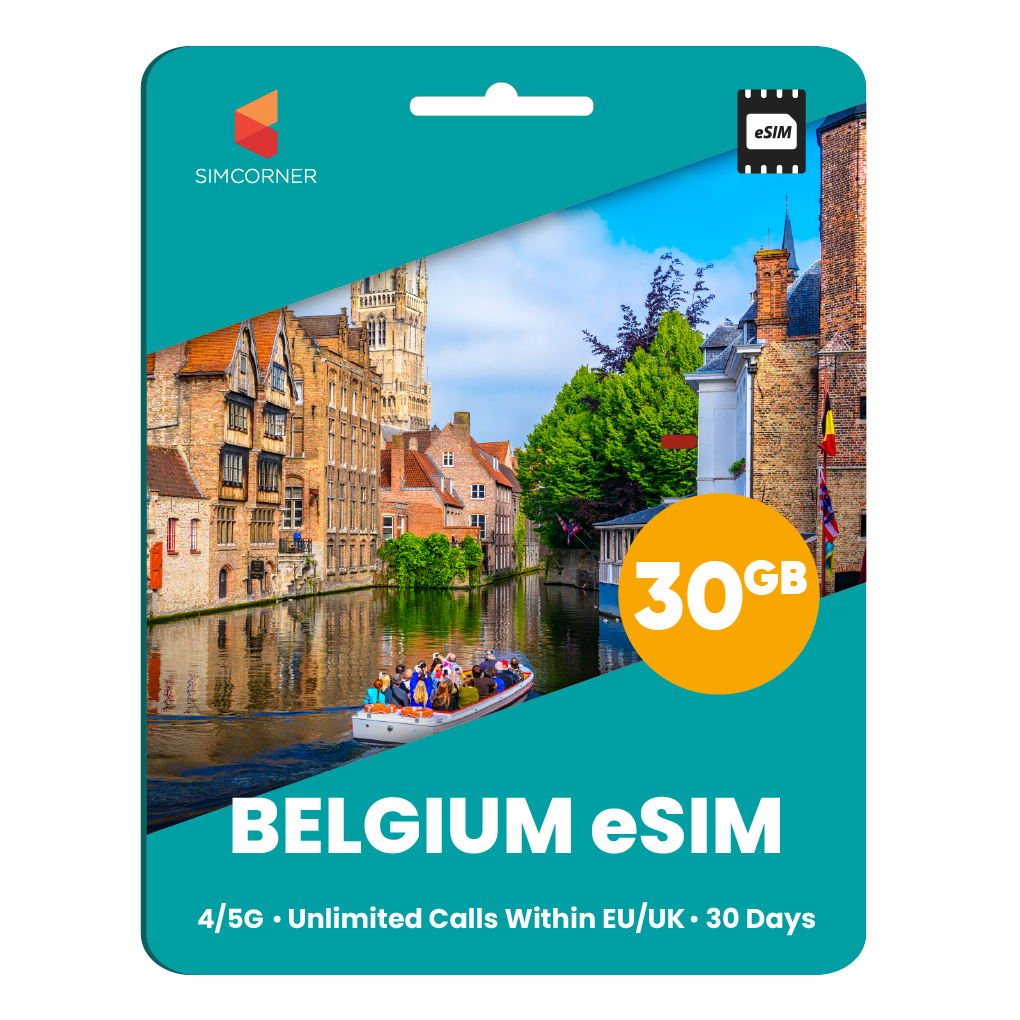 [eSIM] Belgium eSim Card (30GB) - SimCorner