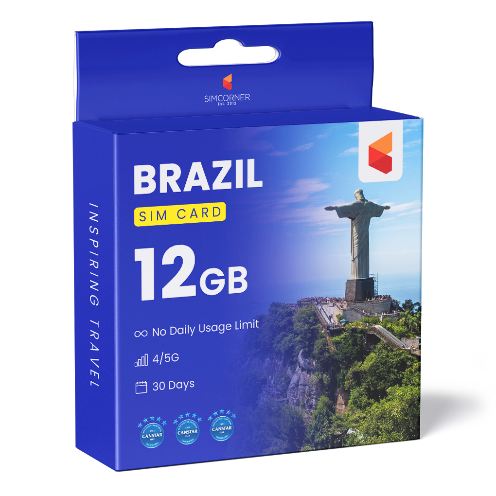 Brazil Data SIM Card(12GB) | SimCorner