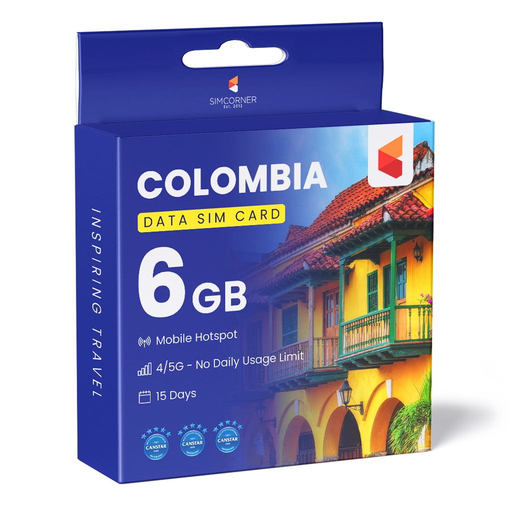 Colombia Data SIM Card (15 Day - 6GB)