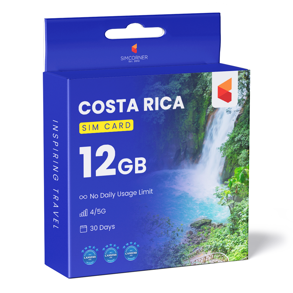 Costa Rica Data SIM Card(12GB) | SimCorner