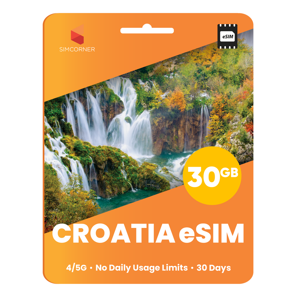 Croatia eSIM: 30GB - 30 Days