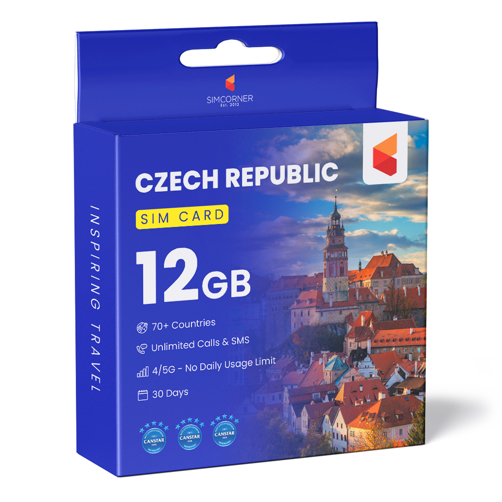 Czech Republic Travel Sim Card (12GB)