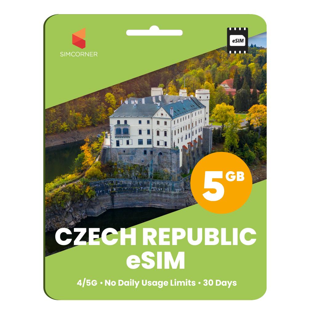 Czech Republic eSIM: 5GB - 30 Days - SimCorner 