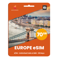 [eSIM] Europe Orange (28 Days - 70GB) | SimCorner