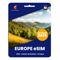 [eSIM] Europe Unlimited Data