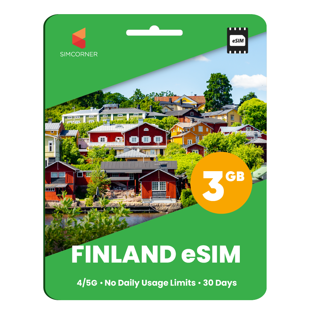 Finland eSIM: 3GB - 30 Days