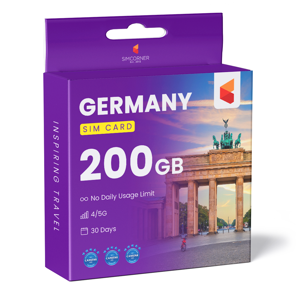 Germany Travel Sim Card 200GB