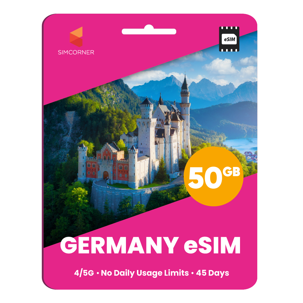 Germany eSIM: 50GB - 45 Days
-SimCorner