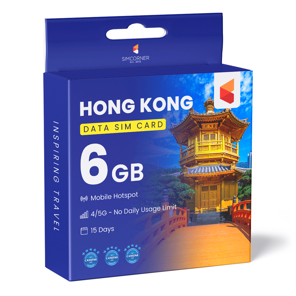 Hong Kong Data SIM Card (15 Day - 6GB)