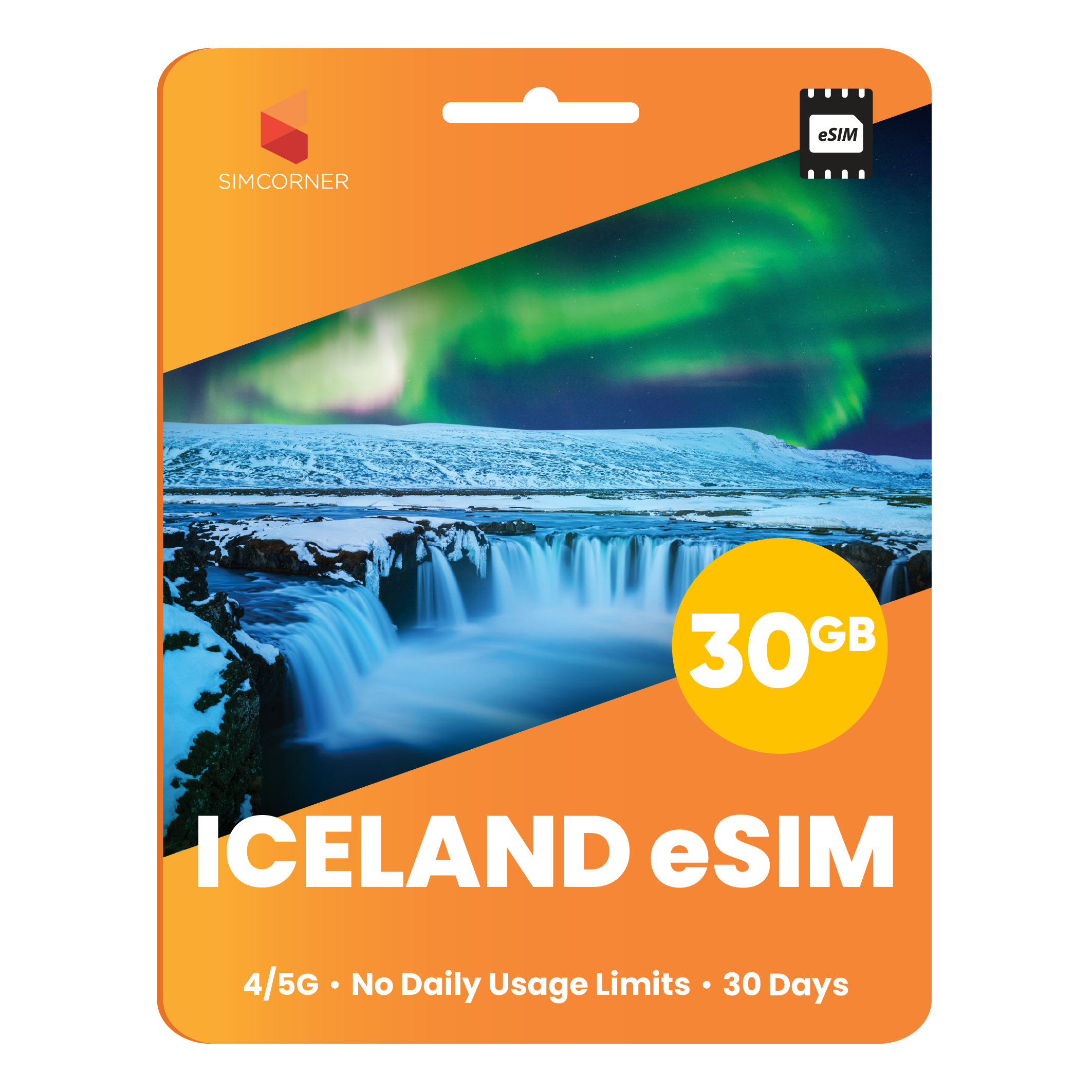 Iceland eSIM: 30GB - 30 Days