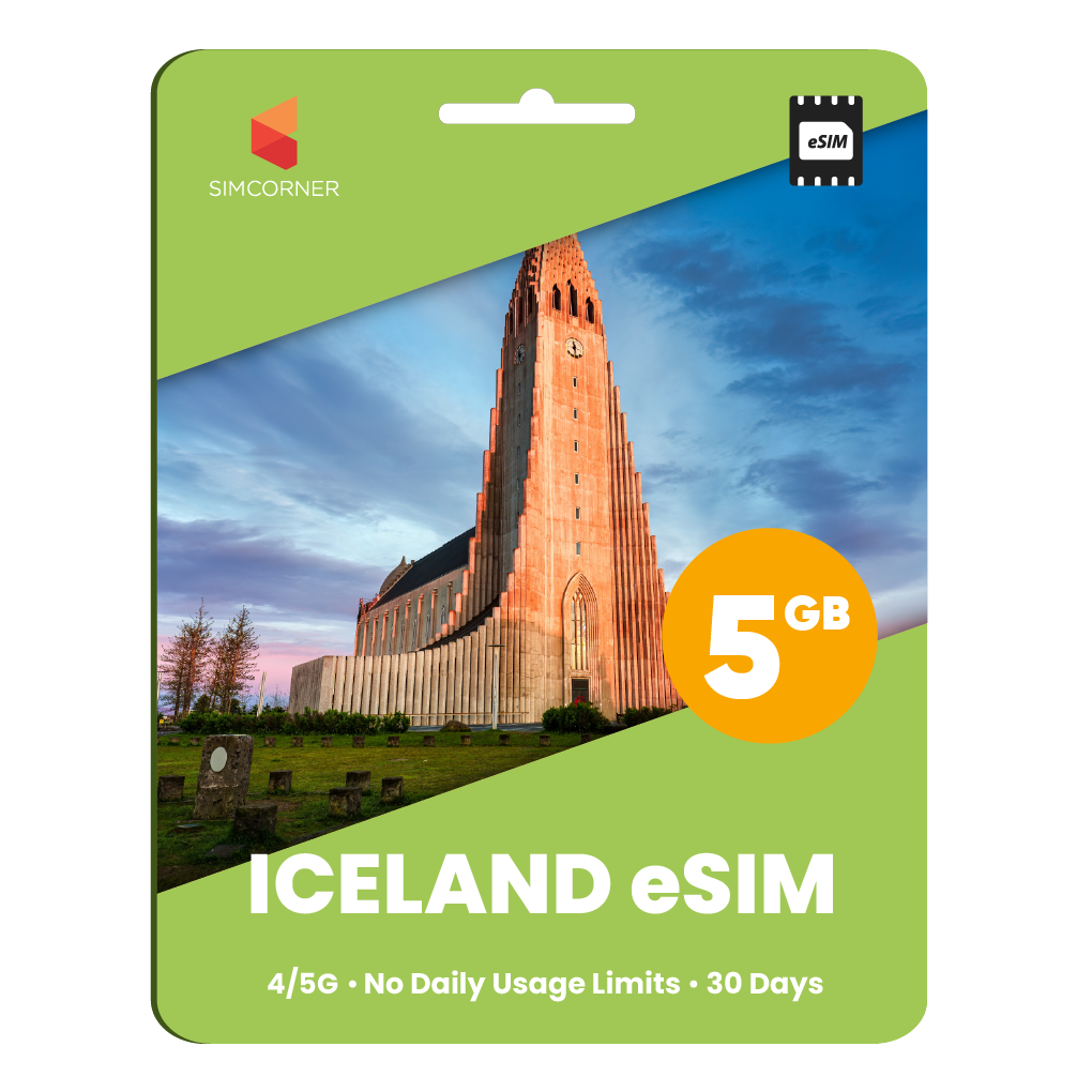 Iceland eSIM: 5GB - 30 Days
-Sim Corner