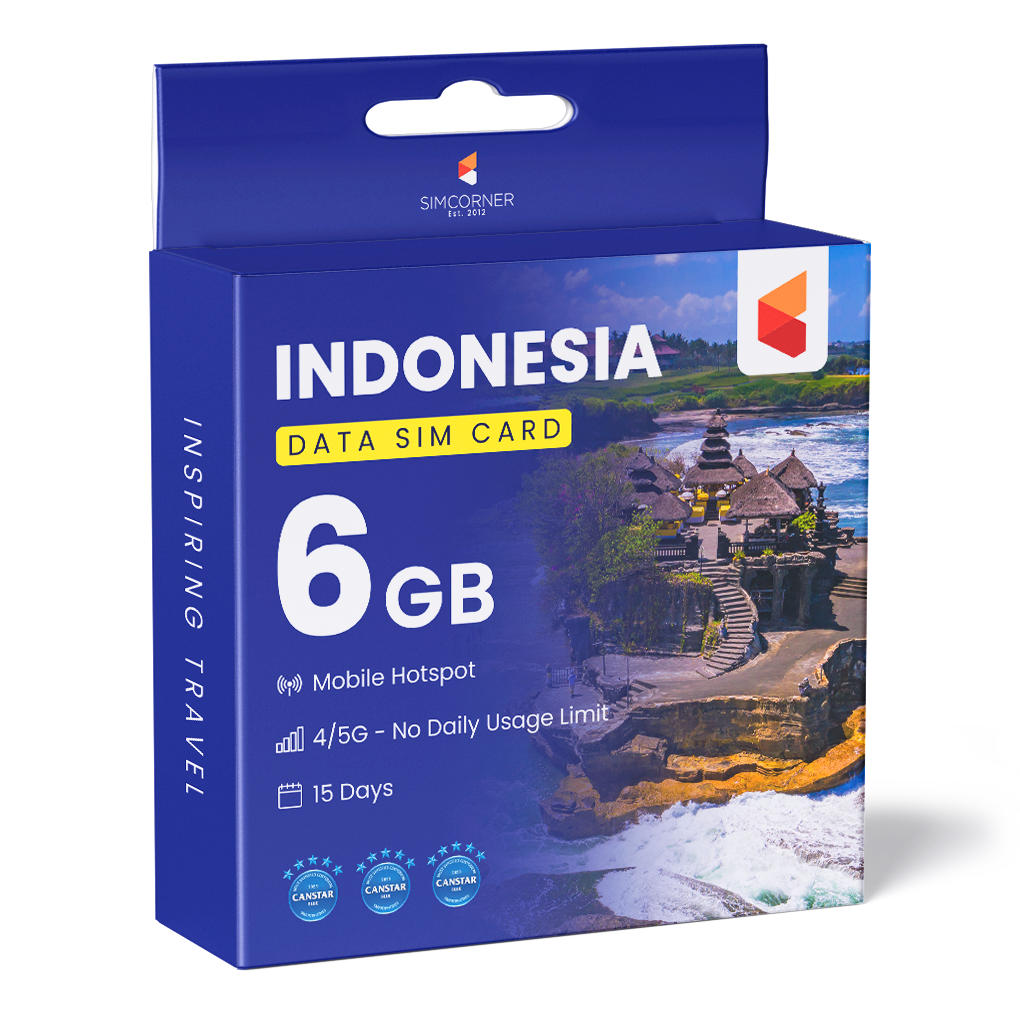 Indonesia Data SIM Card (15 Day - 6GB)