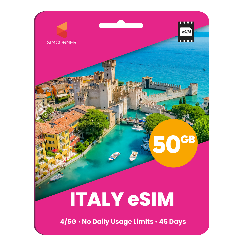 Italy eSIM: 50GB - 45 Days
-SimCorner