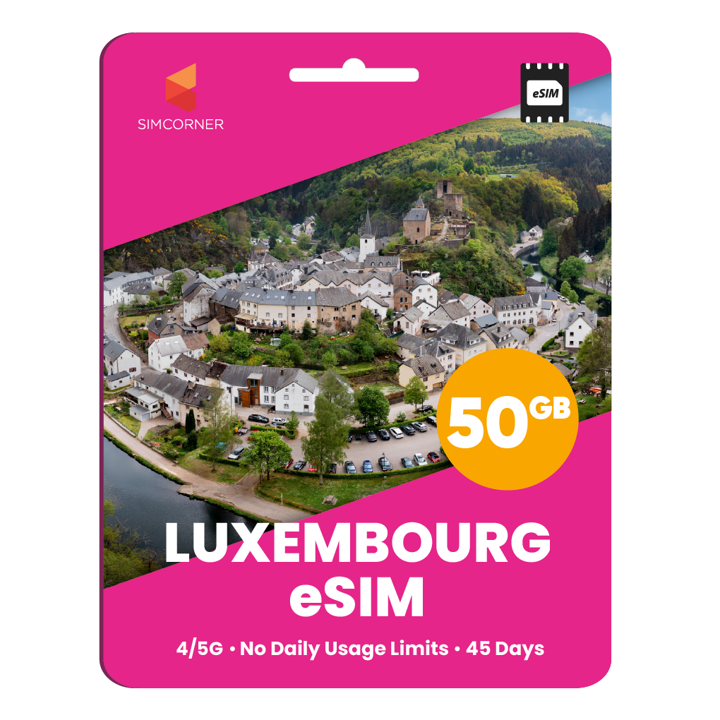 Luxembourg eSIM: 50GB - 45 Days
-SimCorner