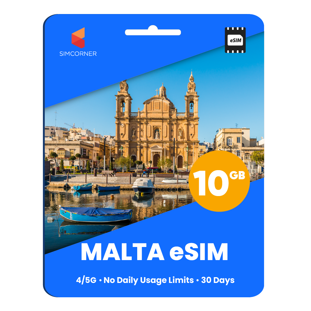 Malta eSIM: 10GB - 30 Days | SimCorner