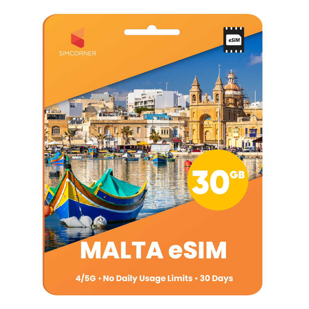 Malta eSIM: 30GB - 30 Days | SimCorner