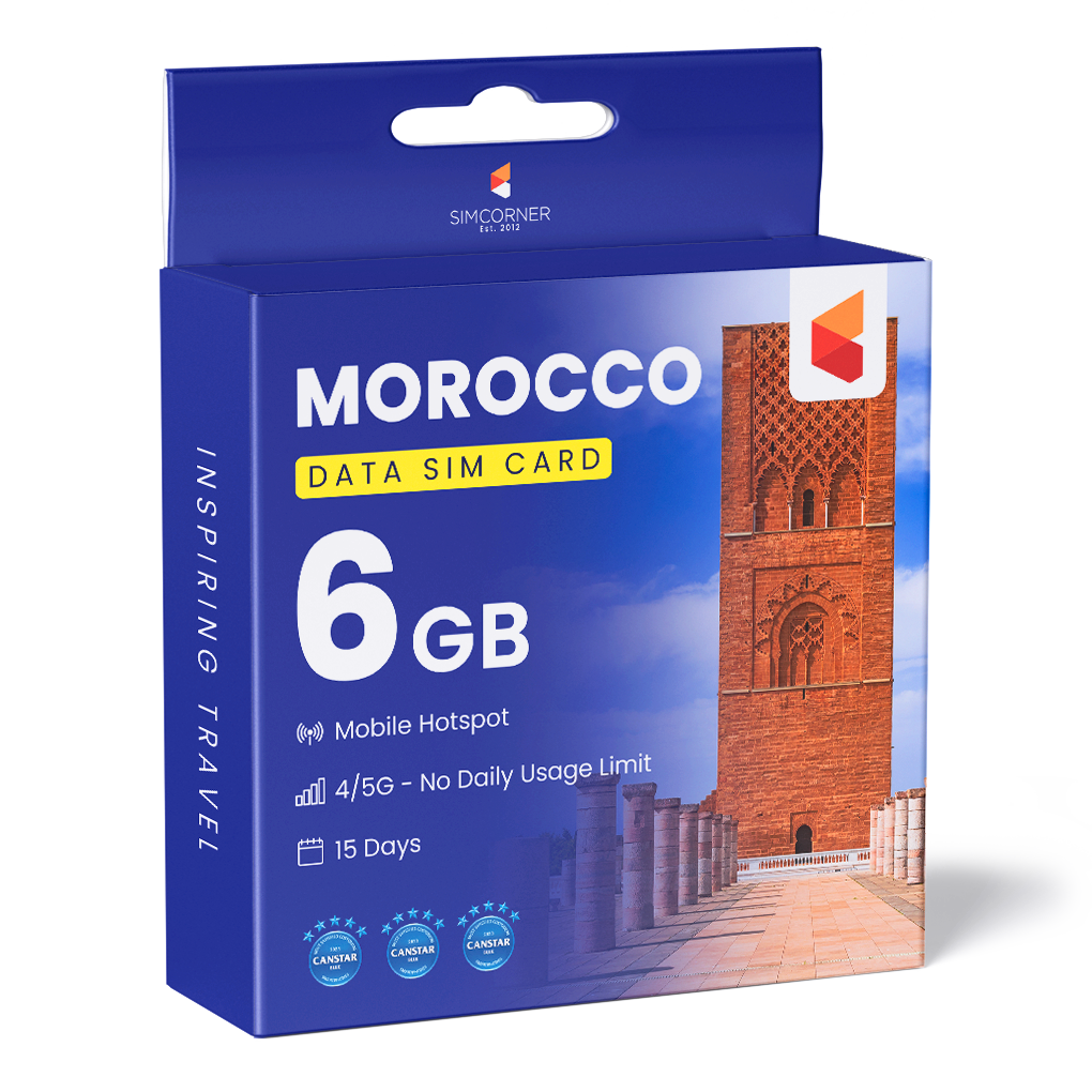 Morocco Data SIM Card (15 Day - 6GB)