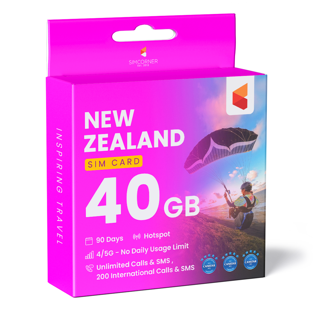 New Zealand Travel Sim Card (One NZ) - 40GB