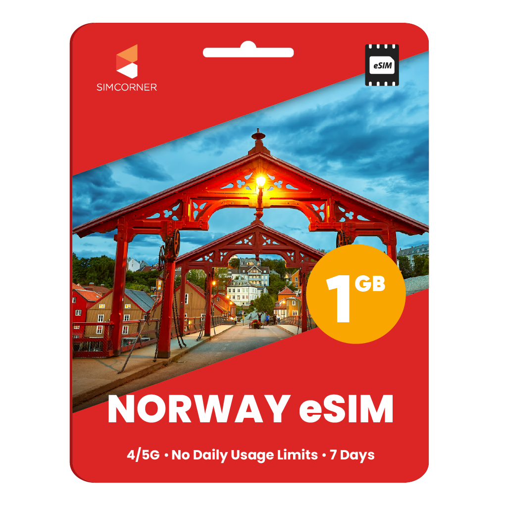 Norway eSIM: 1GB - 7 Days | SimCorner