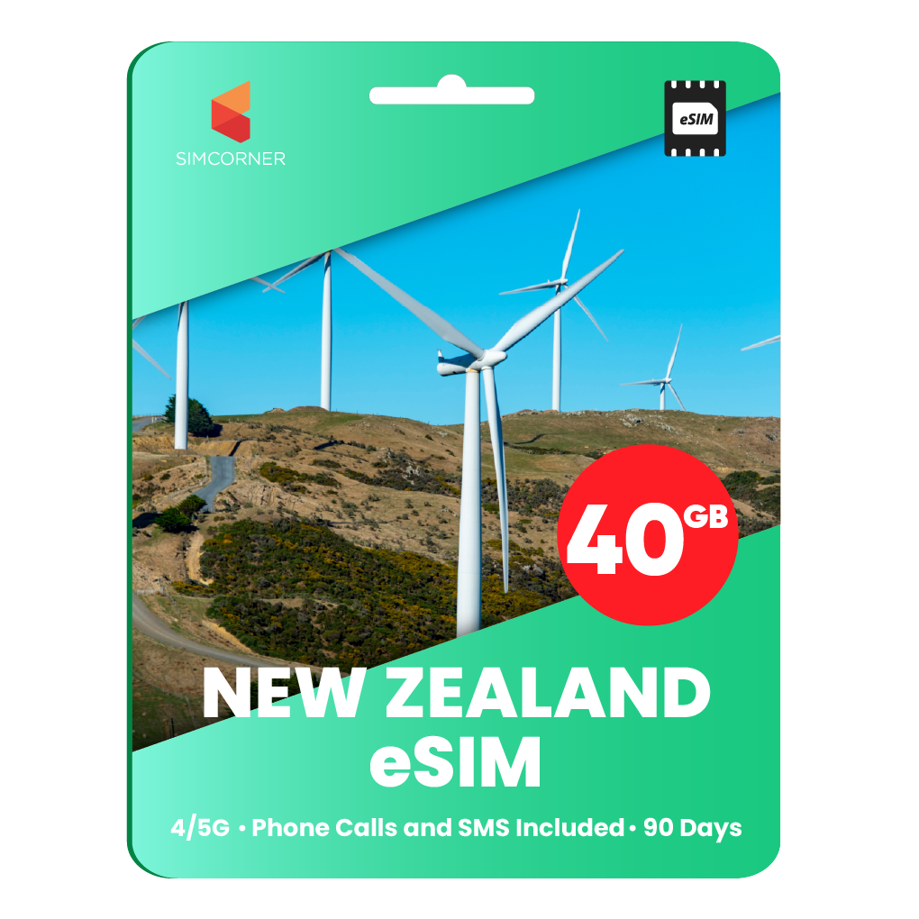 New Zealand Travel eSim (One NZ) - 40GB | SimCorner