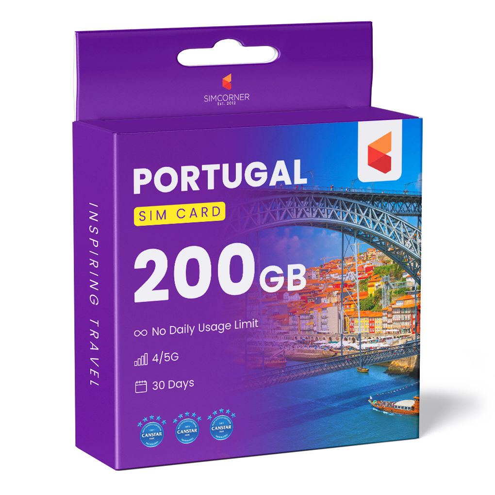 Portugal Travel Sim Card 200GB