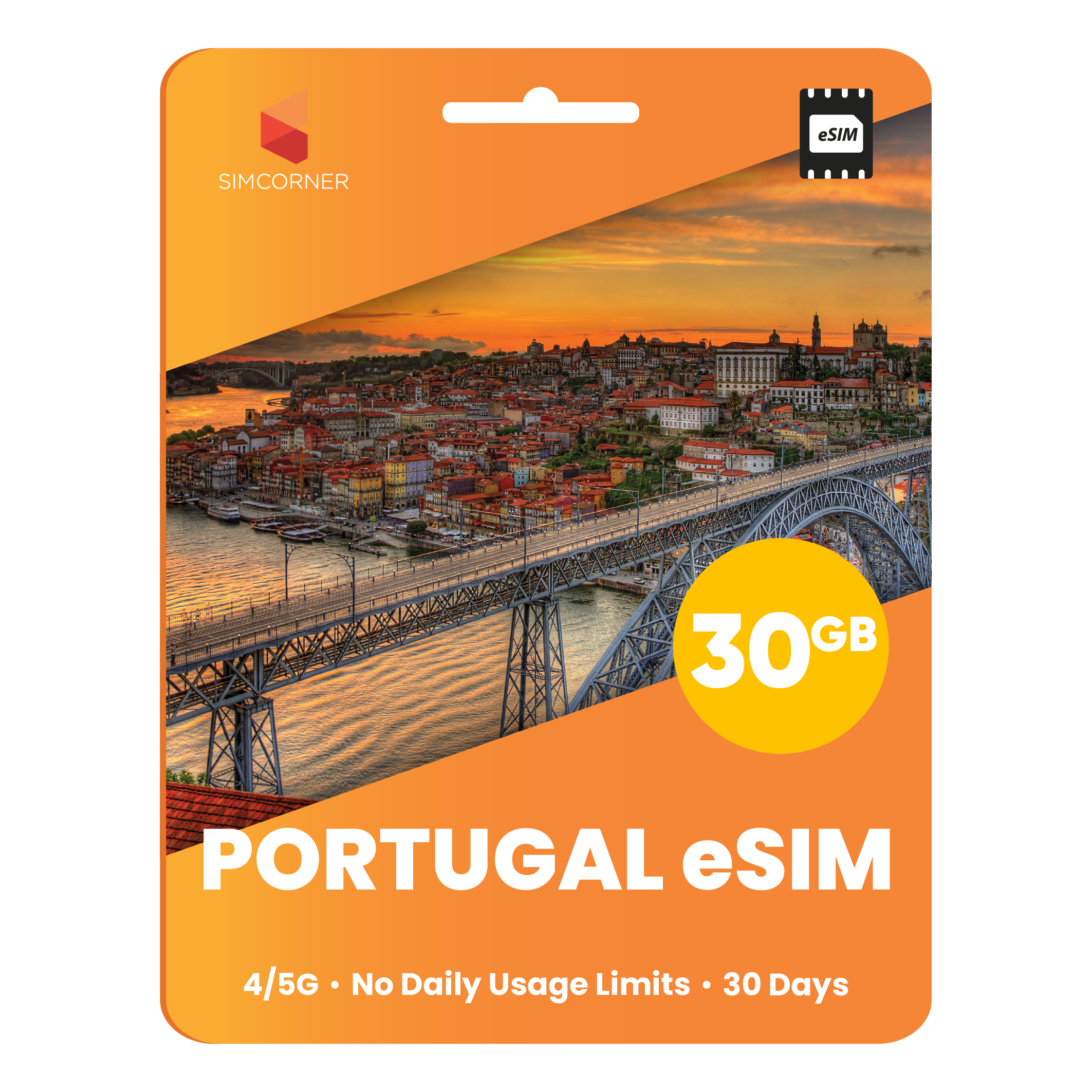 Portugal eSIM: 30GB - 30 Days