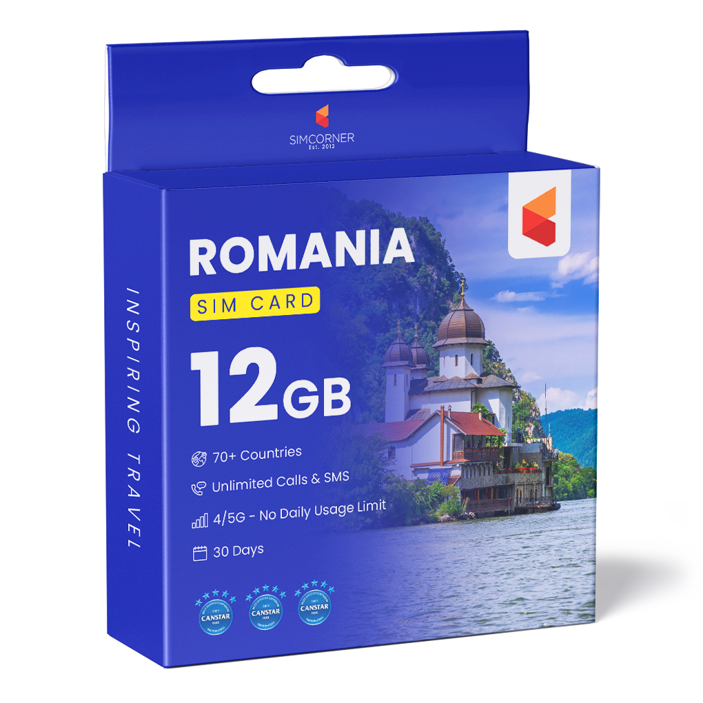 Romania Travel Sim Card (12GB) | SimCorner