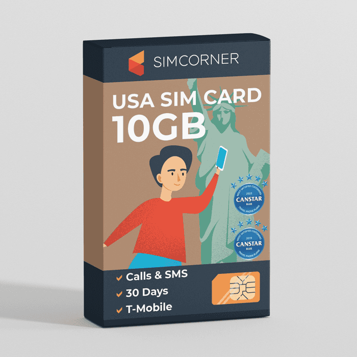 USA SIM Card 10GB T-Mobile at SimCorner