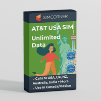 Thumbnail for AT&T Unlimited MAX Plus SIM (USA, Canada, Mexico) | Sim Corner