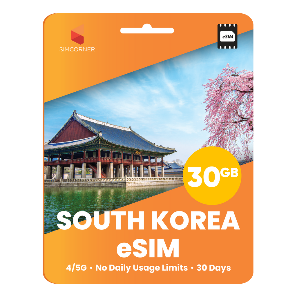 South Korea eSIM: 30GB - 30 Days