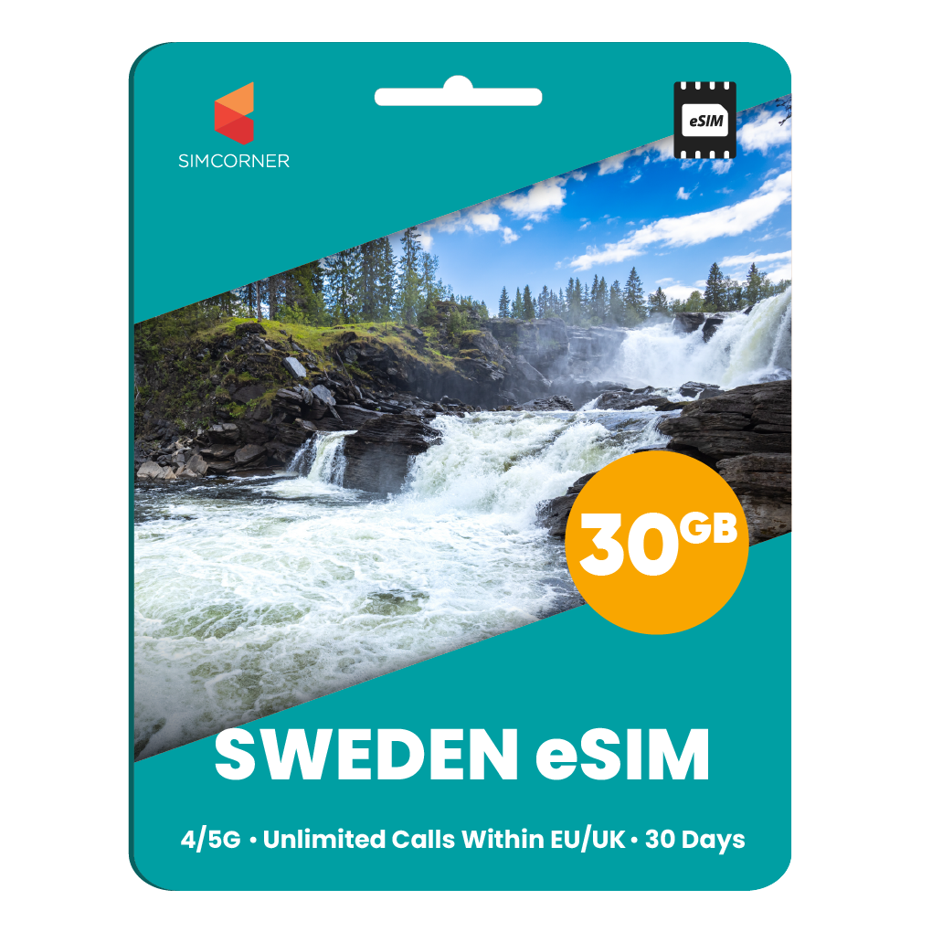 [eSIM] Sweden eSim Card (30GB) - SimCorner