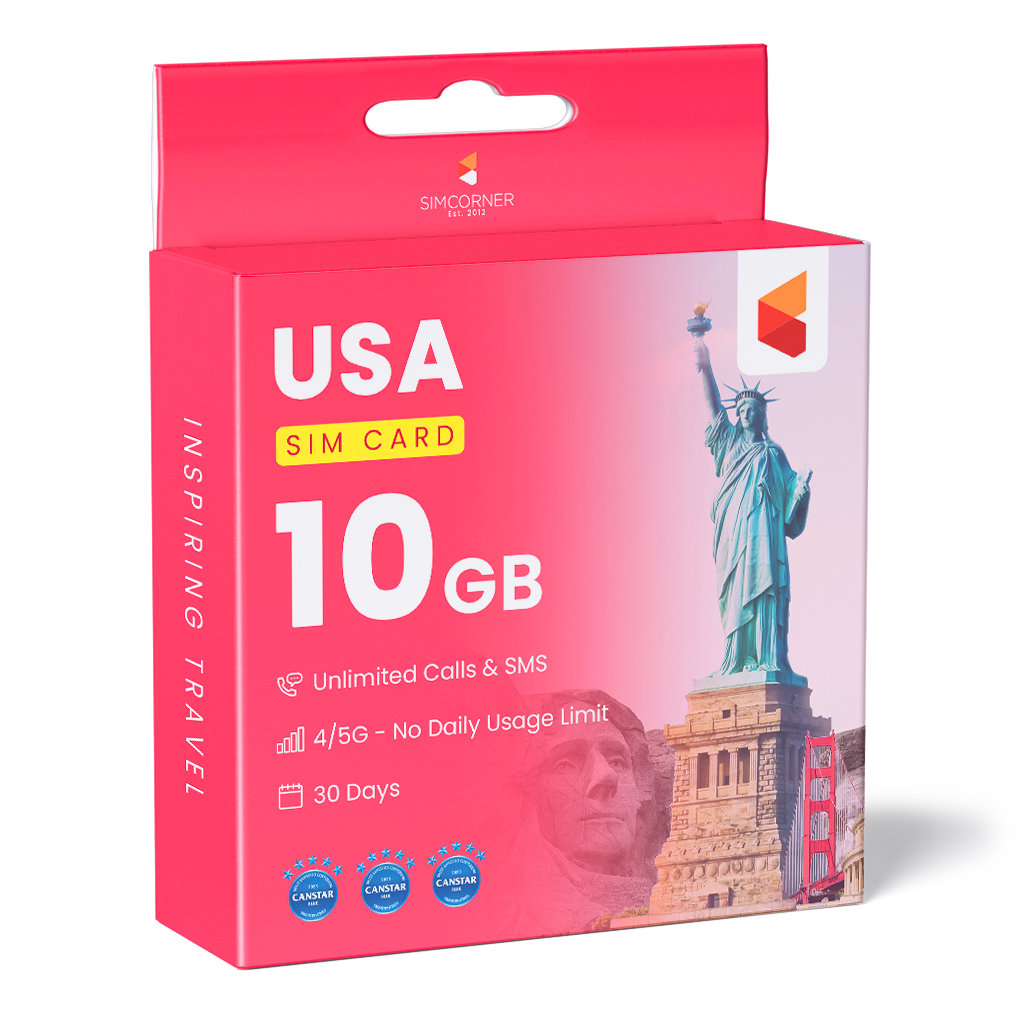 USA SIM Card 10GB T-Mobile at SimCorner Australia