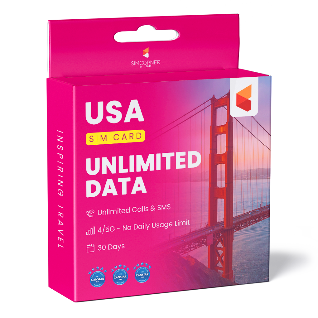 USA Sim Card - Unlimited 5G Data (T-Mobile) | SimCorner