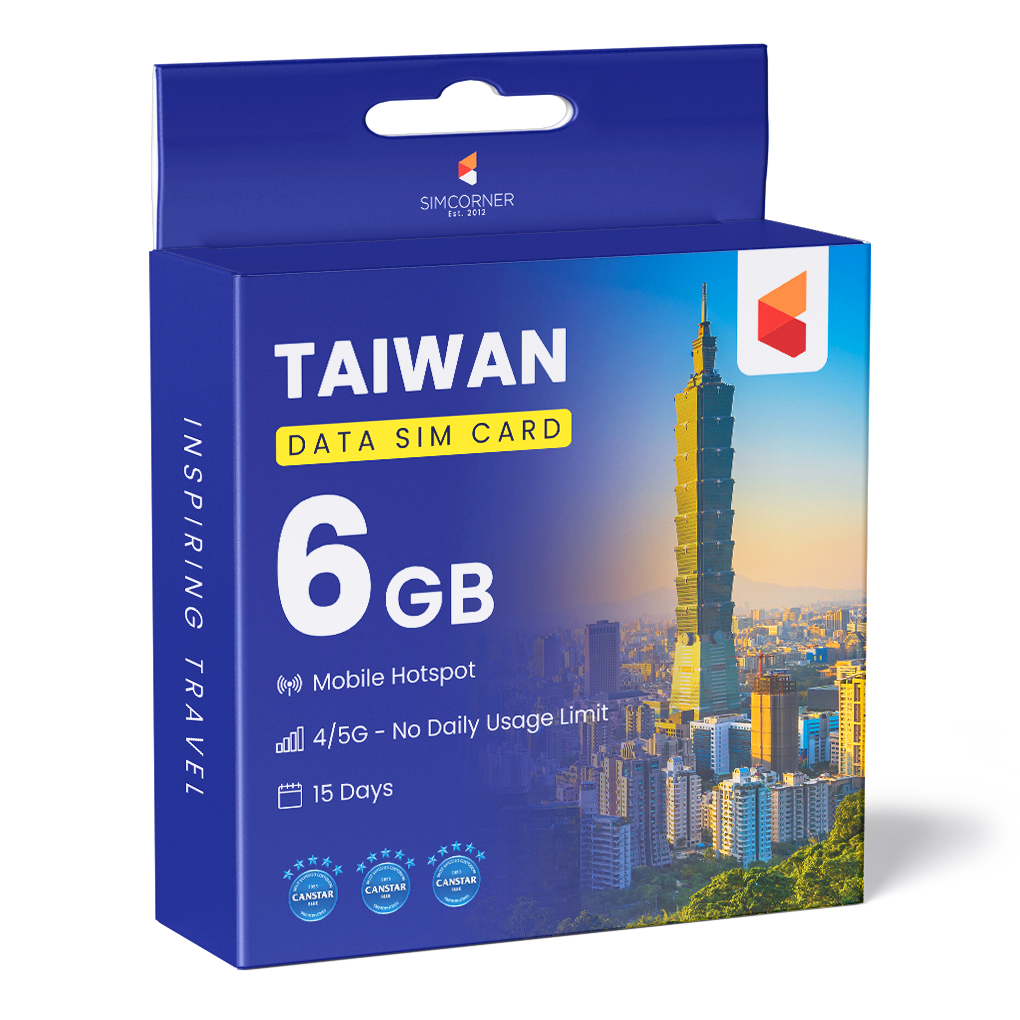 Taiwan Data SIM Card (15 Day - 6GB)