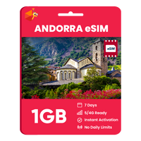 Thumbnail for Andorra eSIM: 1GB - 7 Days
