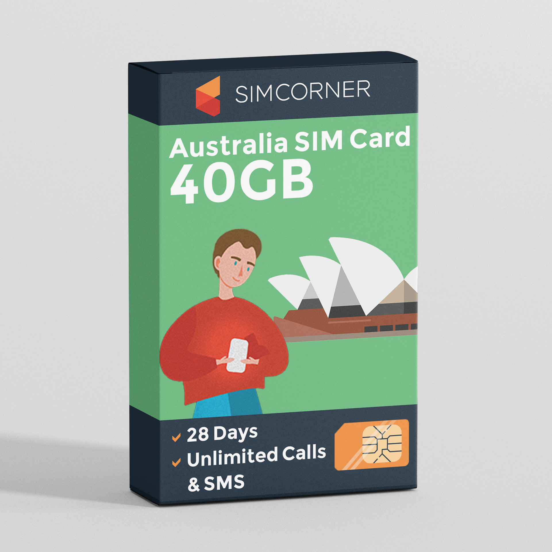 Australia SIM Card (Optus) - 40GB