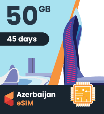 Azerbaijan eSIM: 50GB - 45 Days