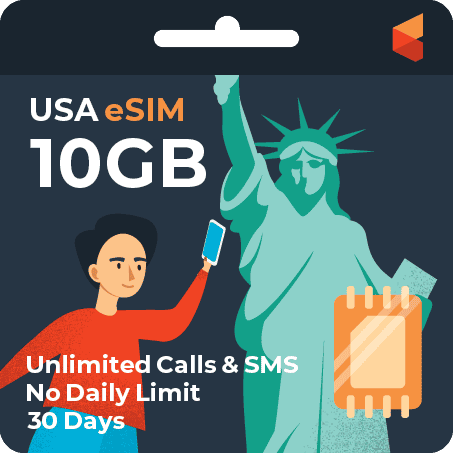 [eSIM] USA Travel SIM - 10GB (T-Mobile) | SimCorner