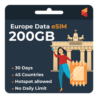 [eSIM] Europe Data eSIM | 200GB