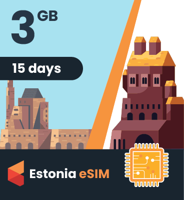 Estonia eSIM: 3GB - 30 Days