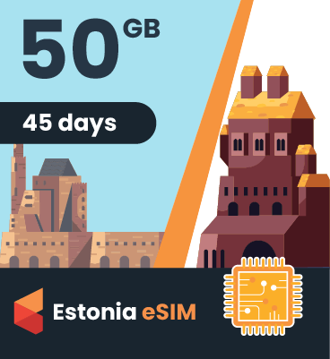 Estonia eSIM: 50GB - 45 Days