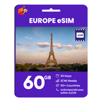 Thumbnail for [eSIM] Europe eSim Card (60GB)
