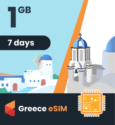 Greece eSIM: 1GB - 7 Days