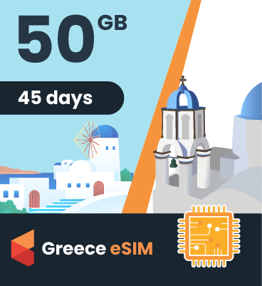 Greece eSIM: 50GB - 45 Days