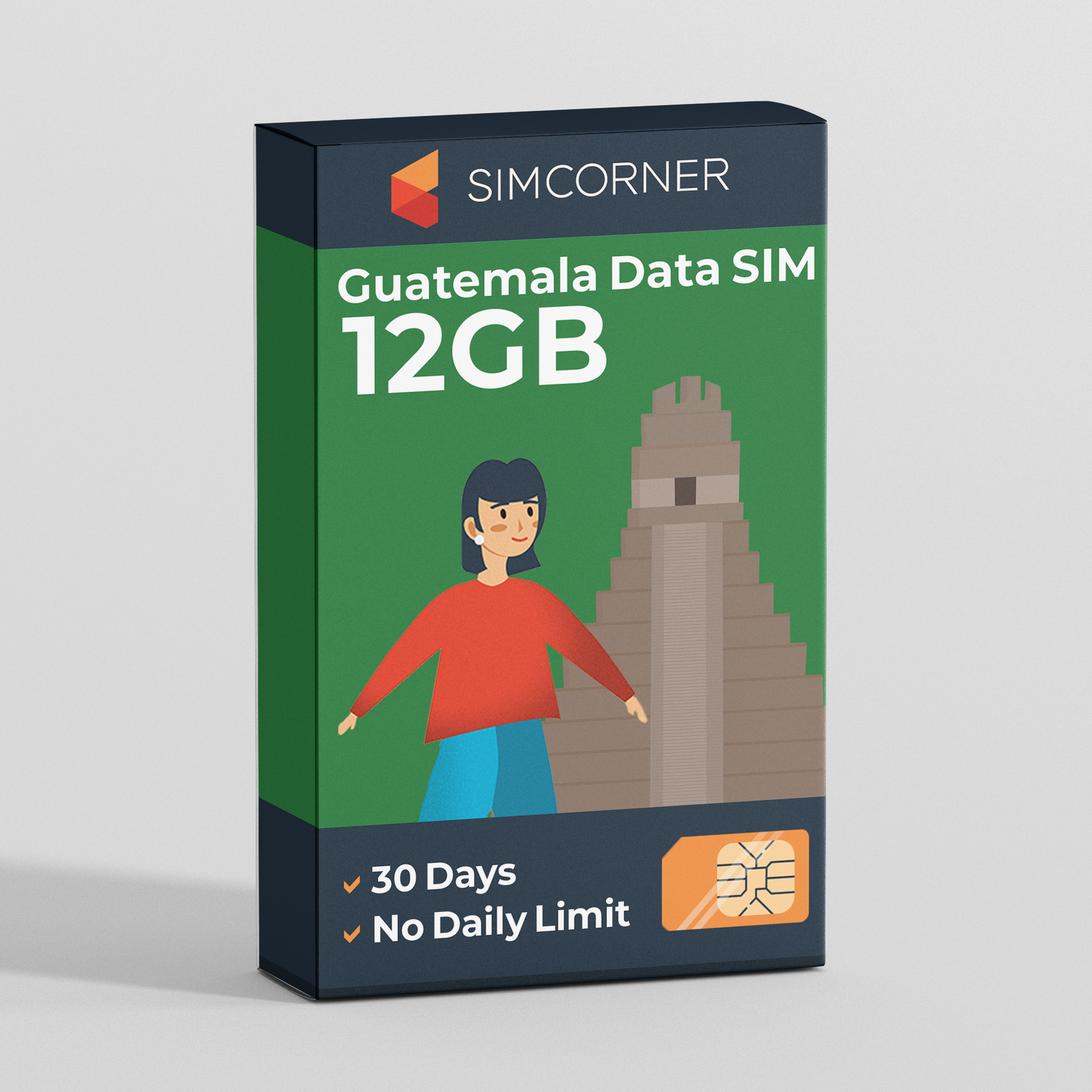 Guatemala Data SIM Card(12GB)
