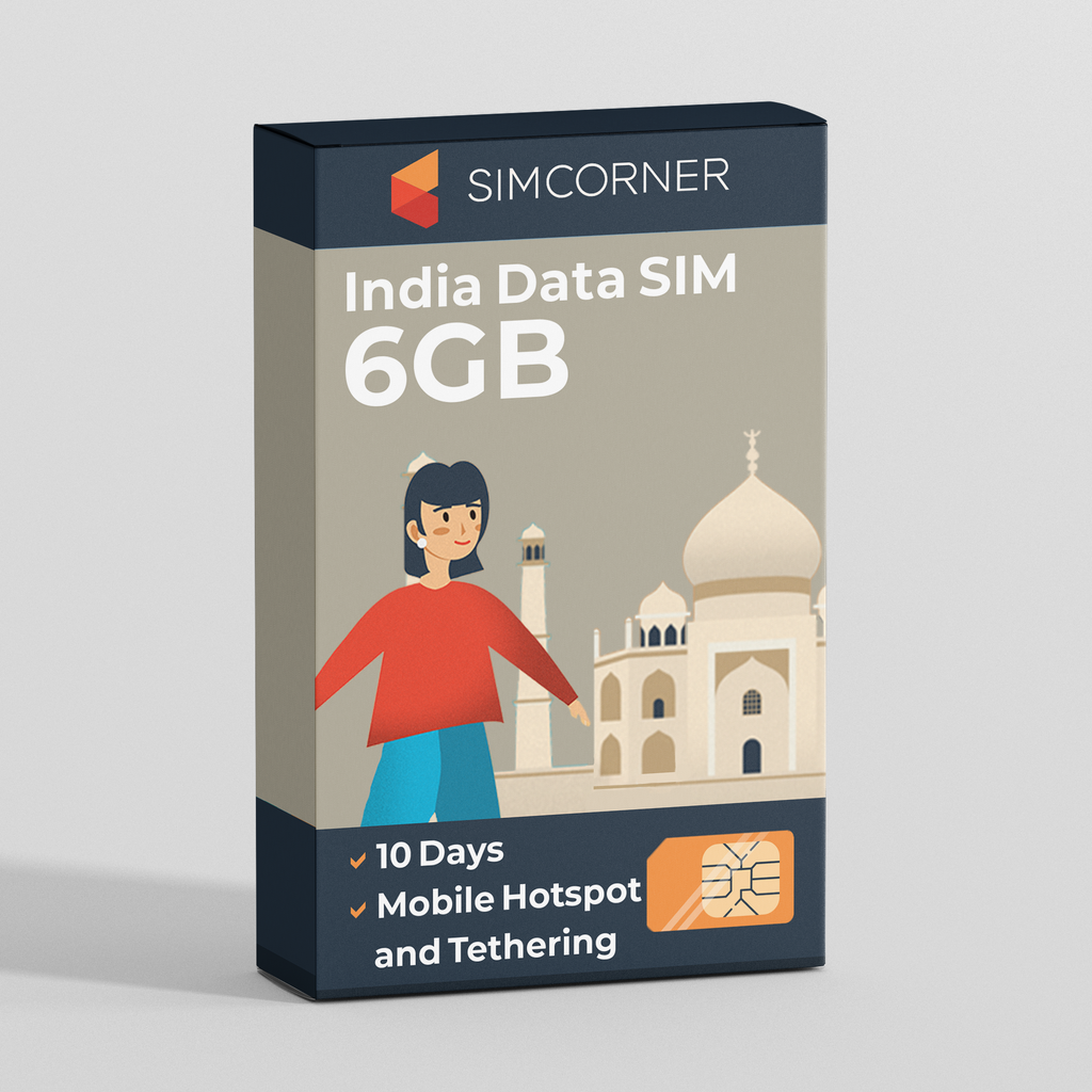 India Data SIM Card (10 day - 6GB)